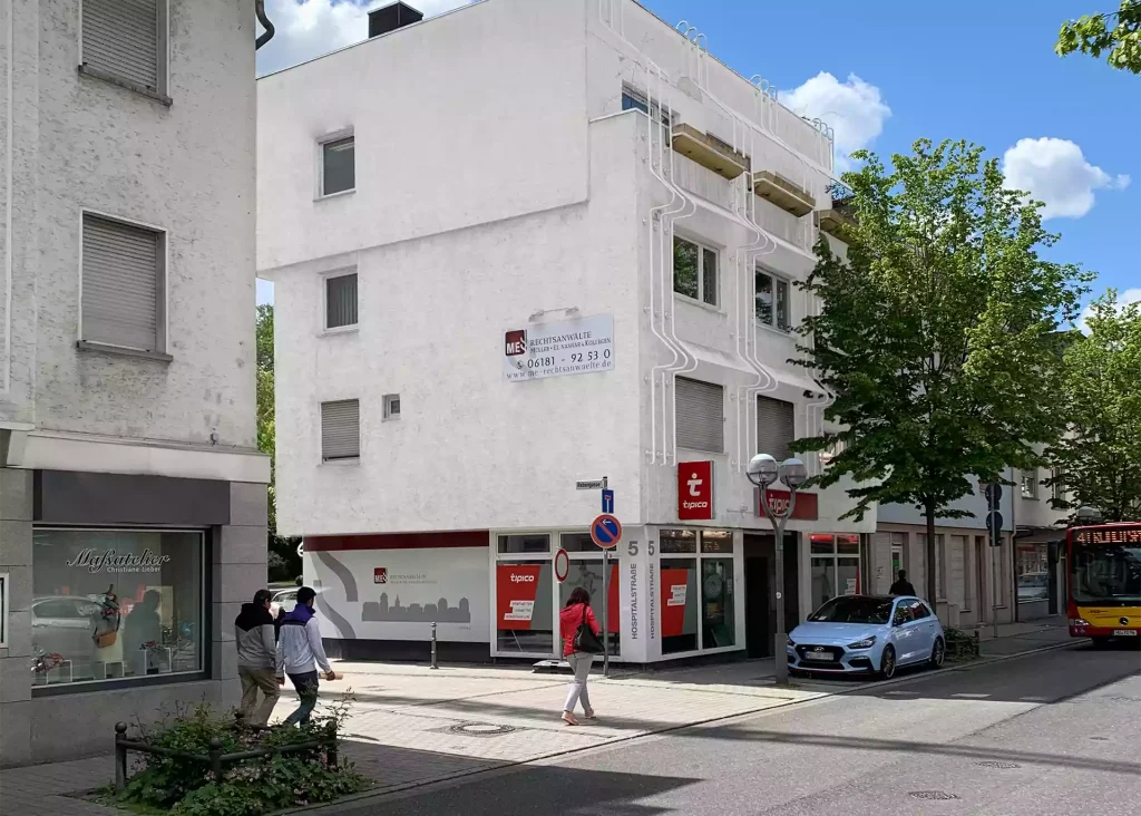 Kanzleigebäude ME Rechtsanwälte in Hanau